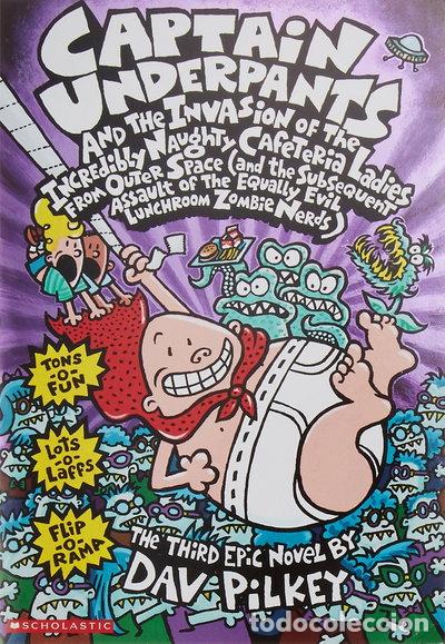Libros: Captain Underpants and the Invasion of the Incredibly Naughty Cafeteria Ladie...- 9780439049962