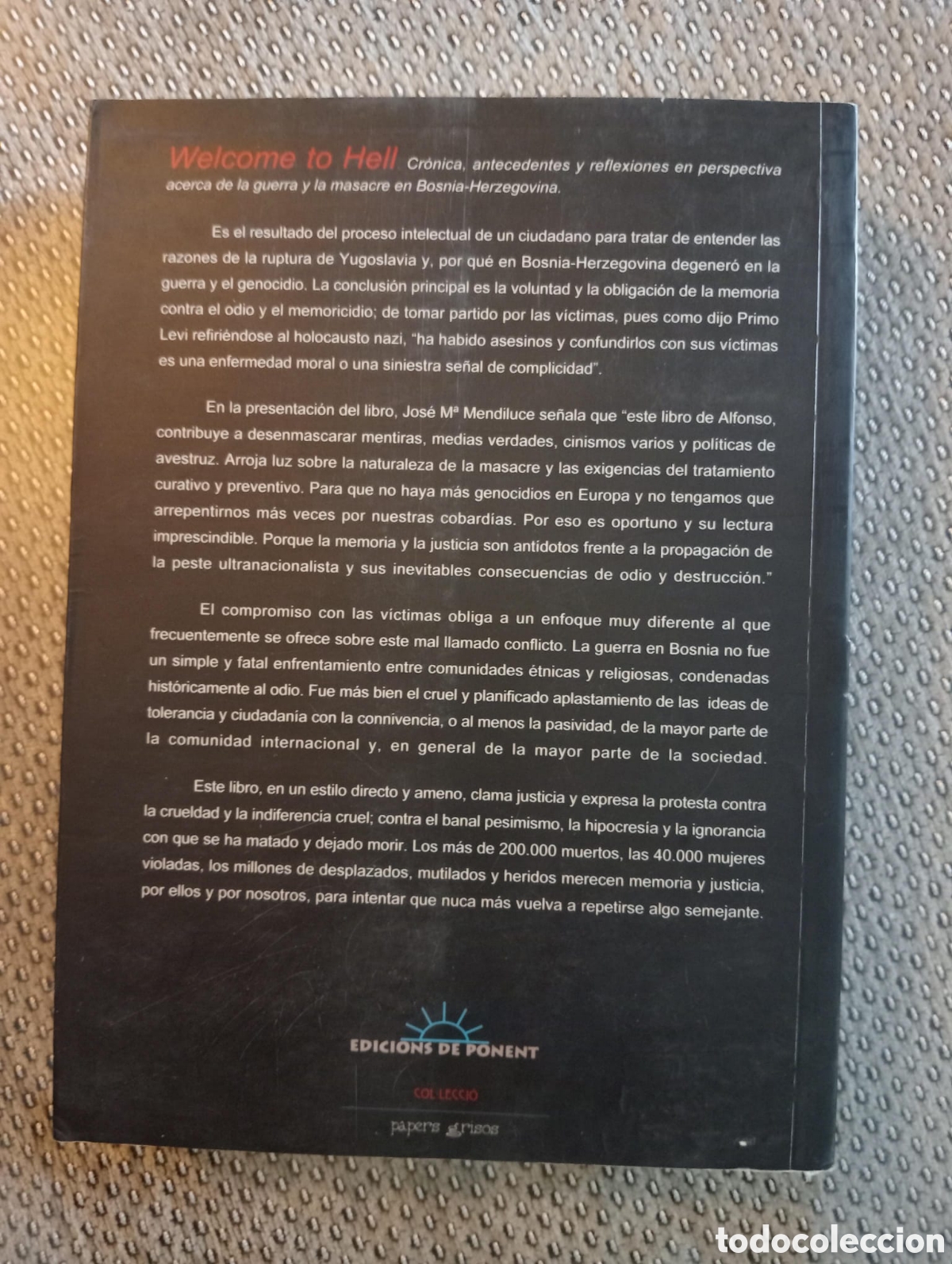 Libros: Wellcome to hell / Alfonso Marco. - Foto 4