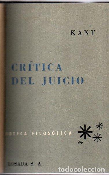 Libri di seconda mano: Cr&iacute;tica del juicio - Kant