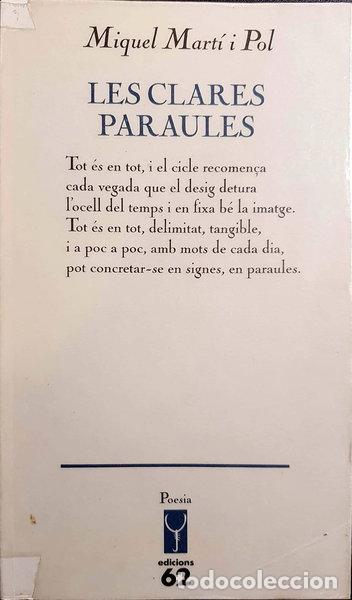 Livres: Les clares paraules- 9788429735048