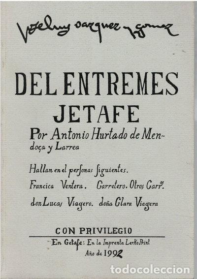 B&uuml;cher: Del entrem&eacute;s Jetafe- 9788460440109