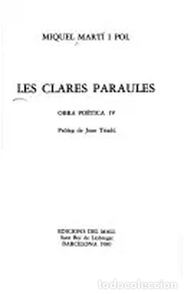 Livros em segunda m&atilde;o: Les clares paraules- 9788474560763