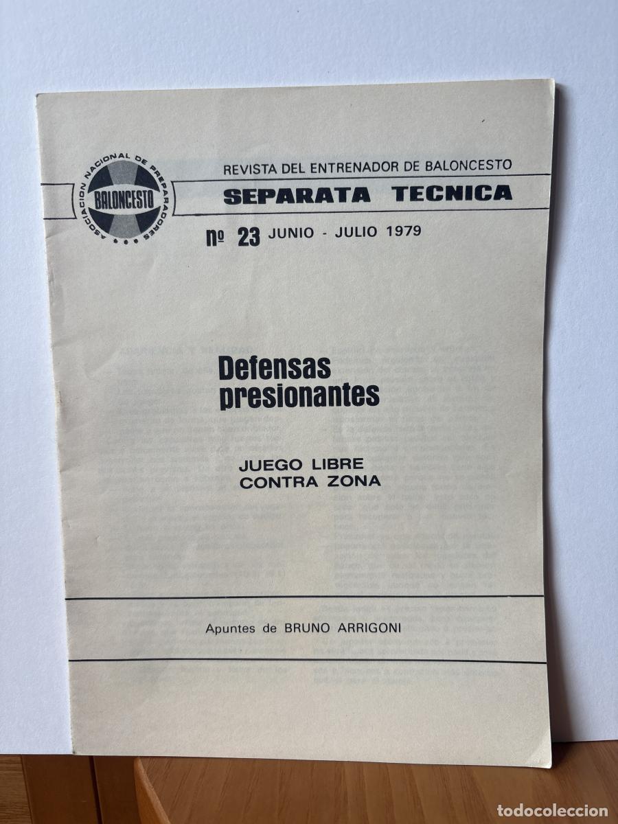 Libri di seconda mano: REVISTA DEL ENTRENADOR DE BALONCESTO. N&ordm;23 JUNIO JULIO 1979 - BRUNO ARRIGONI TDK187P