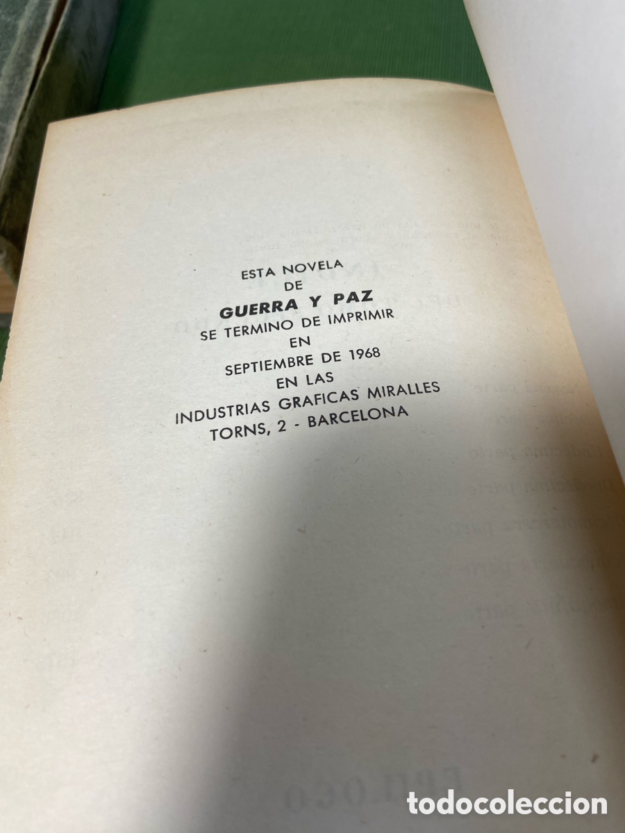 Libros: Guerra y paz. Leon Tolstoi, primera edici&oacute;n 1968. - Foto 15
