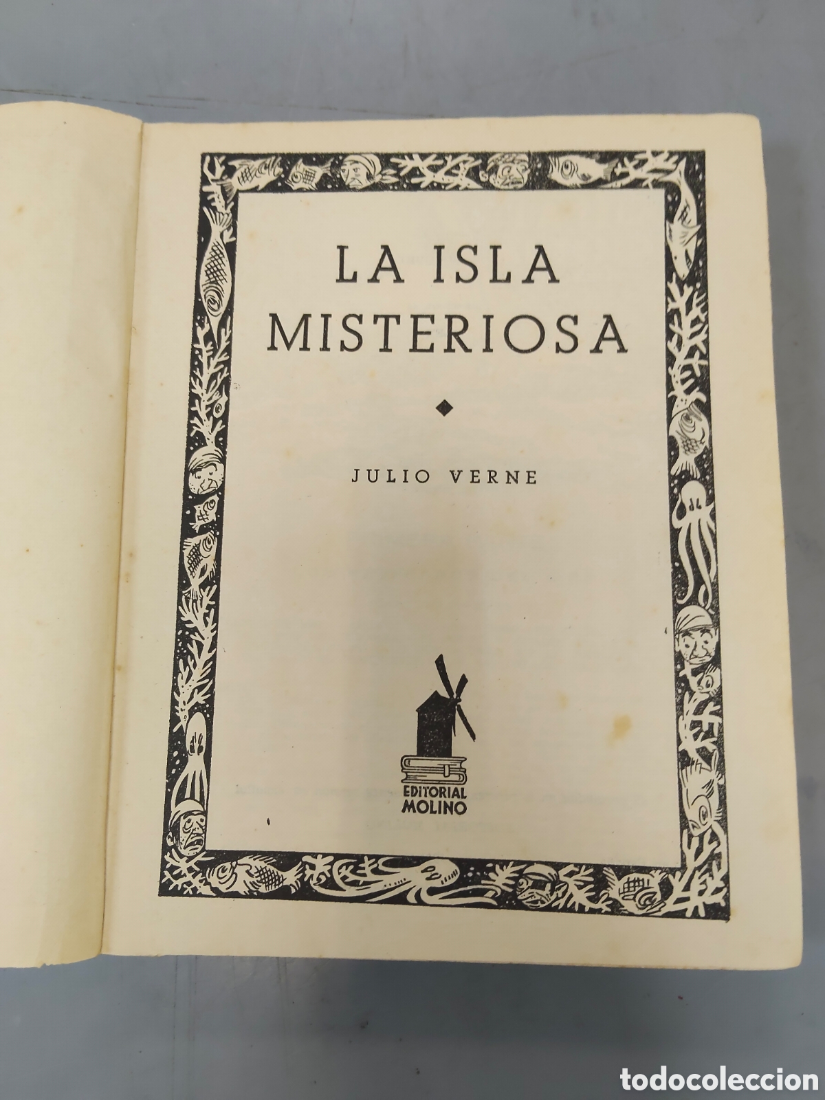 Libros: La isla misteriosa JULIO Verne 1954 - Foto 2