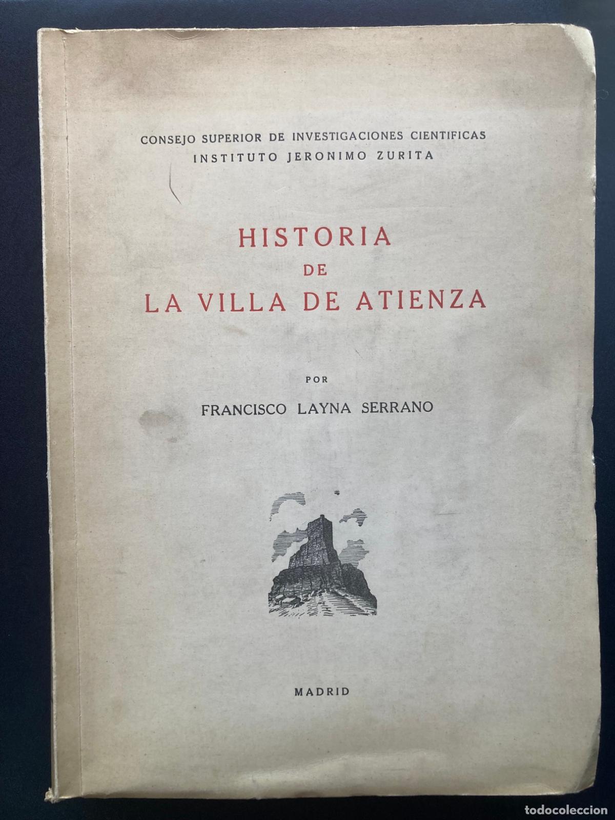 Libros: Francisco Layna Serrano - Historia de la villa de Atienza