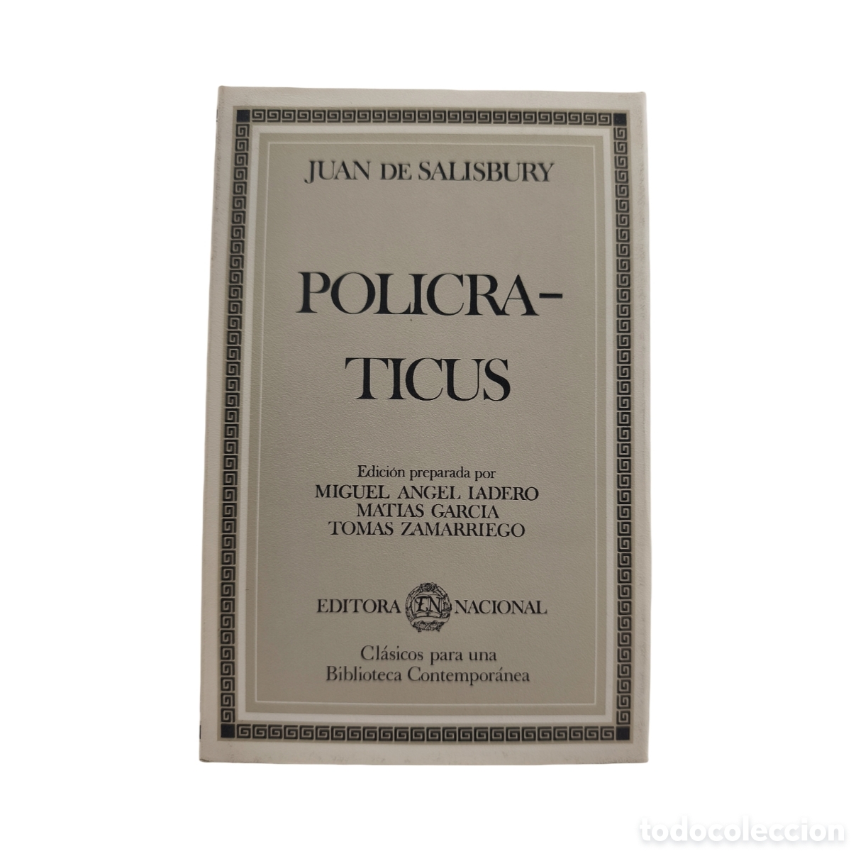 Libros: POLICRATICUS - JUAN DE SALISBURY - Foto 1