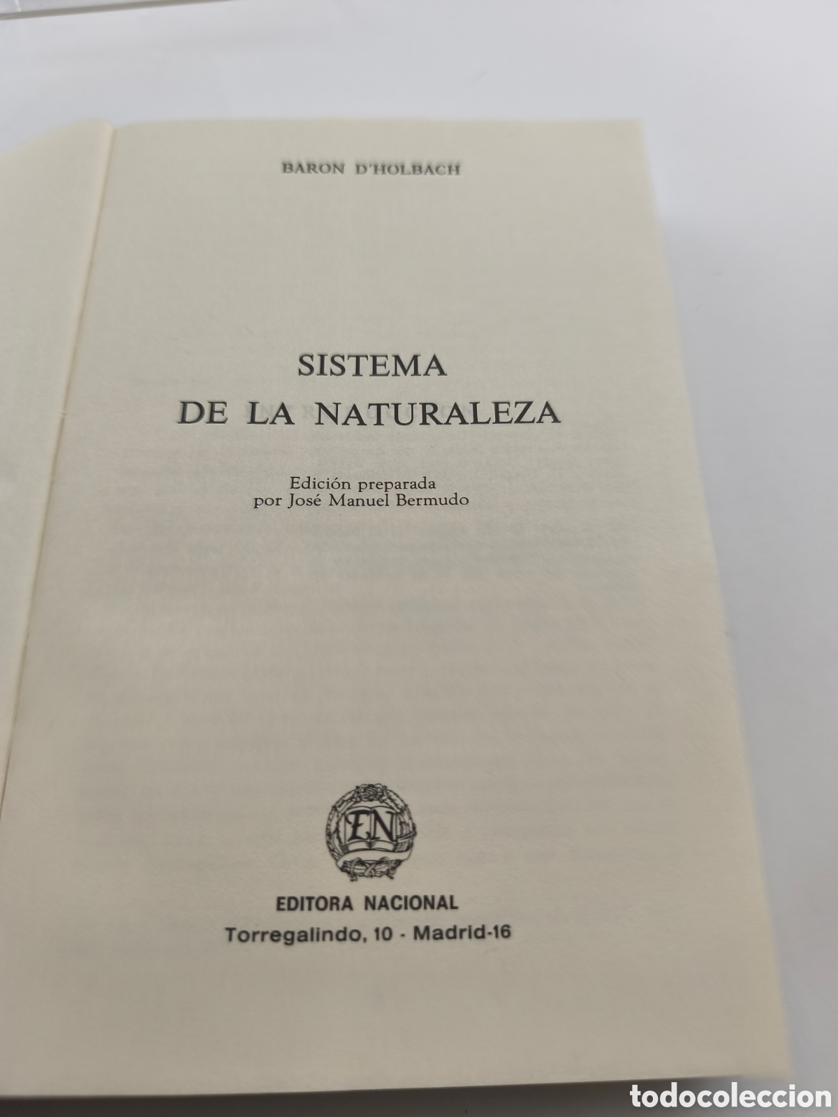 Libros: SISTEMA DE LA NATURALEZA - BAR&Oacute;N DHOLBACH - Foto 3