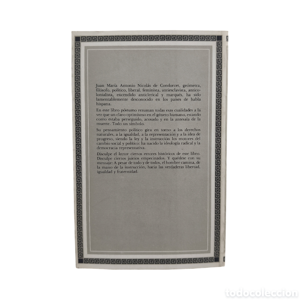 Libros: BOSQUEJO DE UN CUADRO HIST&Oacute;RICO DE LOS PROGRESOS DEL ESP&Iacute;RITU HUMANO - CONDORCET - Foto 8
