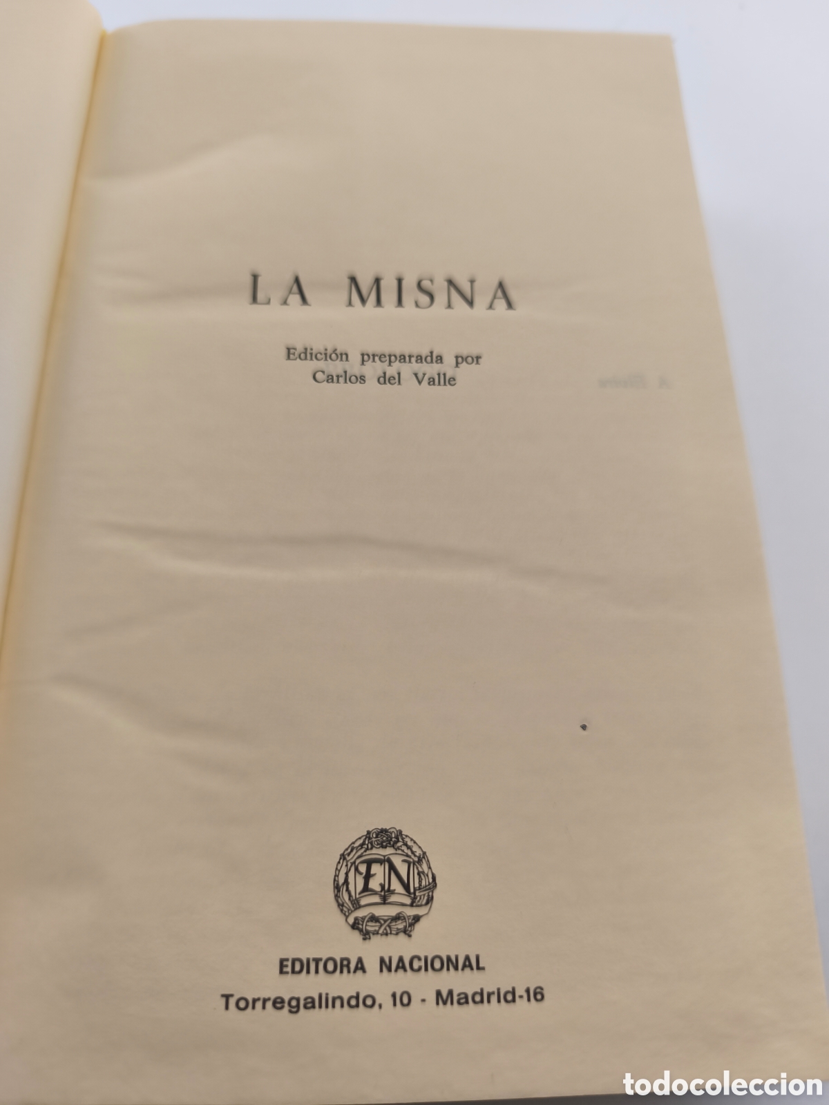 Libros: LA MISN&Aacute; - CARLOS DEL VALLE - Foto 3