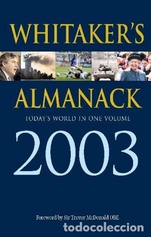 Libros: Whitakers Almanack 2003- 9780713664973 - Foto 1