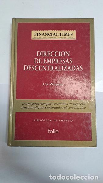 Libros: Direcci&oacute;n de empresas descentralizadas- 9788475836164