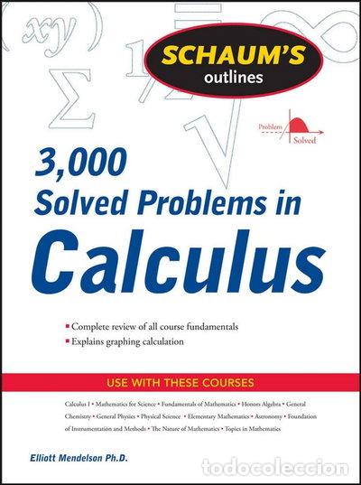 Livres: Schaum's 3,000 Solved Problems in Calculus- 9780071635349