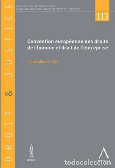 Livros em segunda m&atilde;o: Convention europ&eacute;enne des droits de l'homme et droit de l'entreprise- 9782807200791