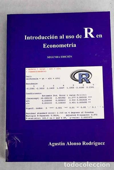 Libros: Introducci&oacute;n al uso de R en econometr&iacute;a- 9788489788527