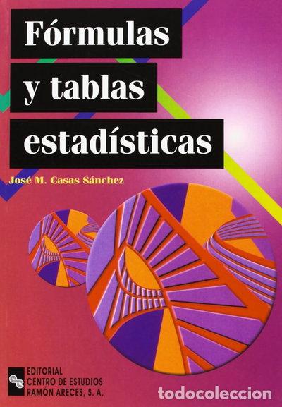 Livres: F&oacute;rmulas y tablas estad&iacute;sticas- 9788480046589