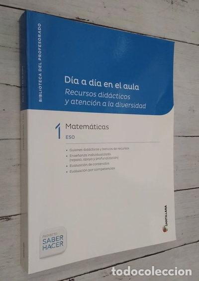 Libros: D&iacute;a a d&iacute;a en el aula. Matem&aacute;ticas 1 ESO- 9788468036311