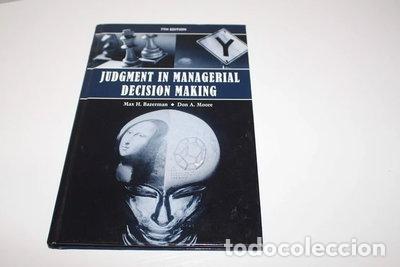 B&uuml;cher: Judgment in Managerial Decision Making- 9780470049457