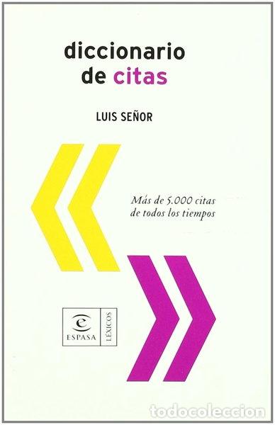 Libri di seconda mano: Diccionario de citas- 9788467023749