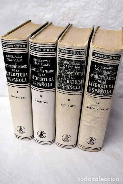Libros: Antologia mayor de la Literatura espa&ntilde;ola