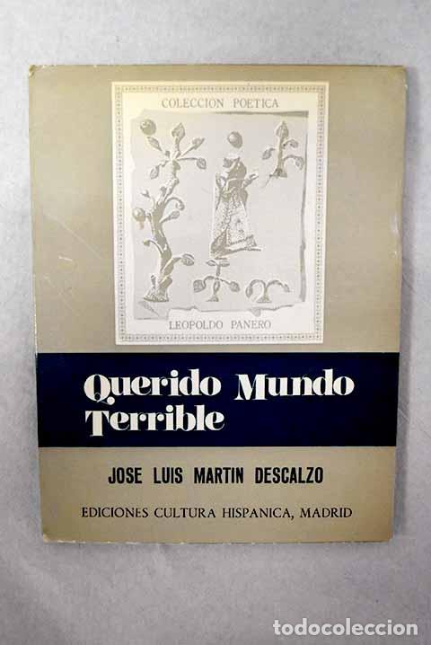 Libros: Querido mundo terrible.- Mart&iacute;n Descalzo, Jos&eacute; Luis