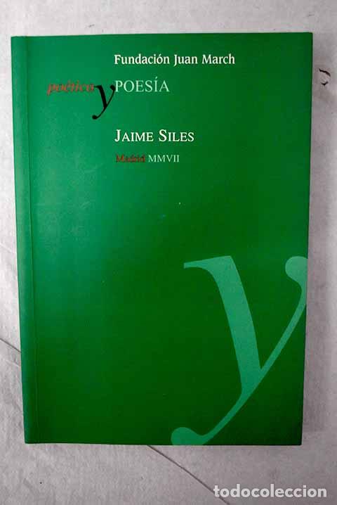 Libros: Jaime Siles: Siles, Jaime.- Siles, Jaime - Foto 1