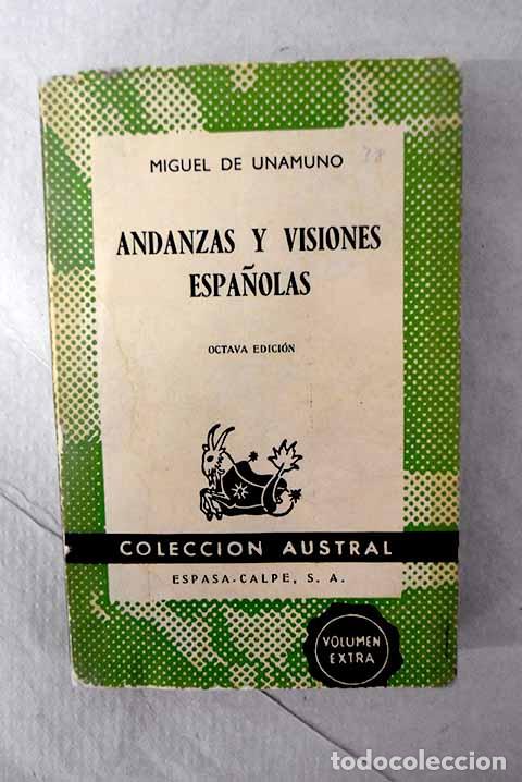 Libros: Andanzas y visiones espa&ntilde;olas.- Unamuno, Miguel de