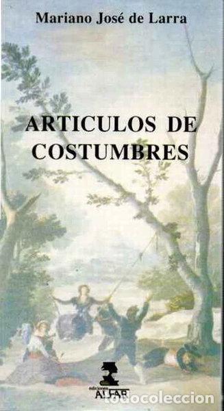 Libros: Art&iacute;culos de costumbres- 9788478980031