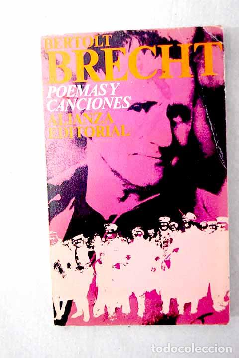 Libros: Poemas y canciones: Brecht, Bertolt.- Brecht, Bertolt