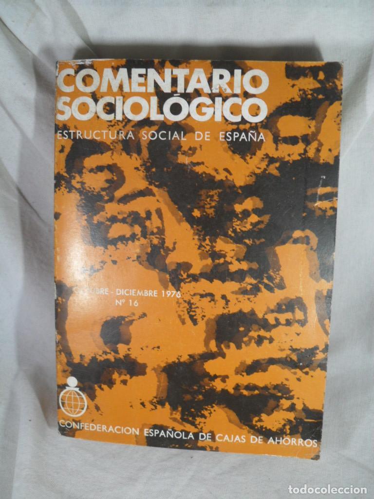 Libros: COMENTARIO SOCIOLOGICO - VARIOS