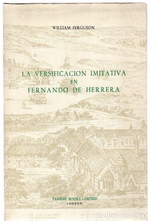 Libros: La versificaci&oacute;n imitativa en Fernando de Herrera - Ferguson, William