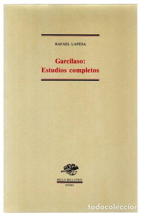 Libros: Garcilaso: estudios completos - Lapesa, Rafael - Foto 1