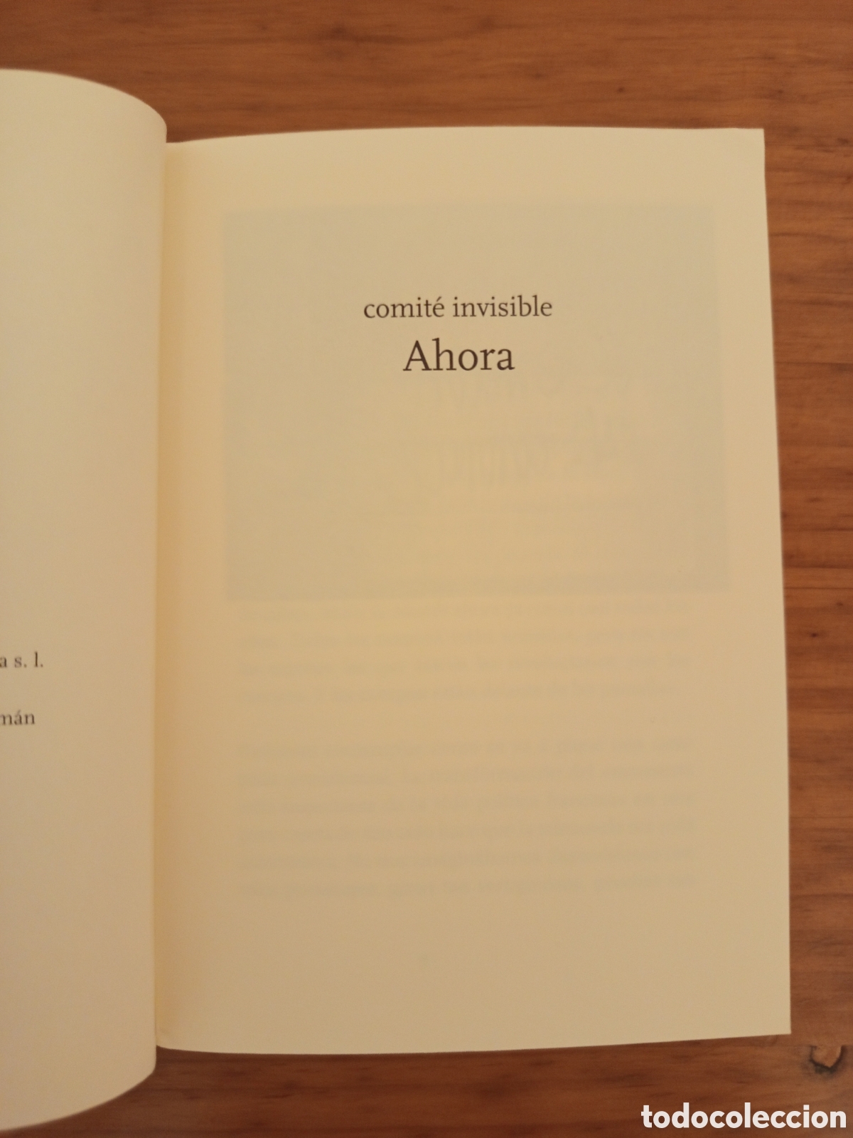 Libros: AHORA. COMITE INVISIBLE - Foto 2