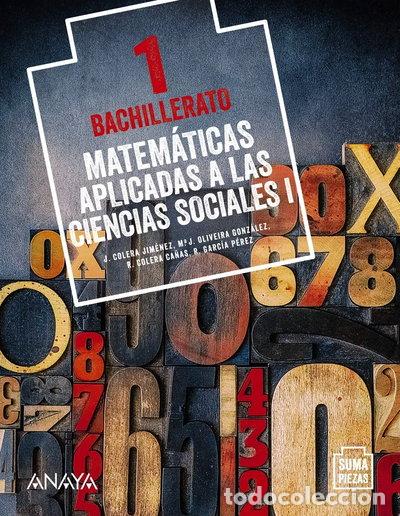Libros: Matem&aacute;ticas aplicadas a las Ciencias Sociales I- 9788469860922