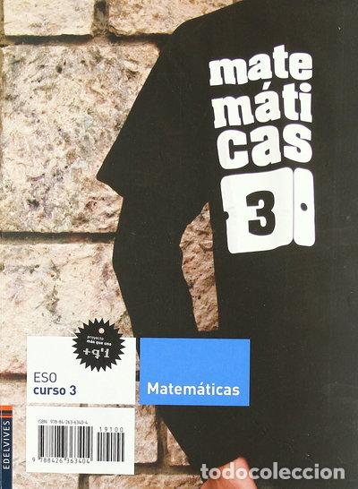 Libros: Matem&aacute;ticas 3- 9788426363404