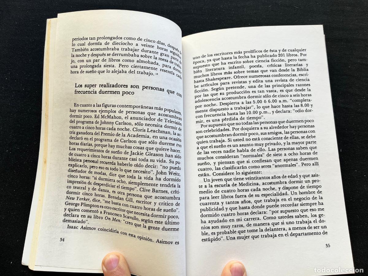 Libros: DUERMA MENOS VIVA M&Aacute;S. EVERETT MATTLIN. EDIVISION. 1994. - Foto 3