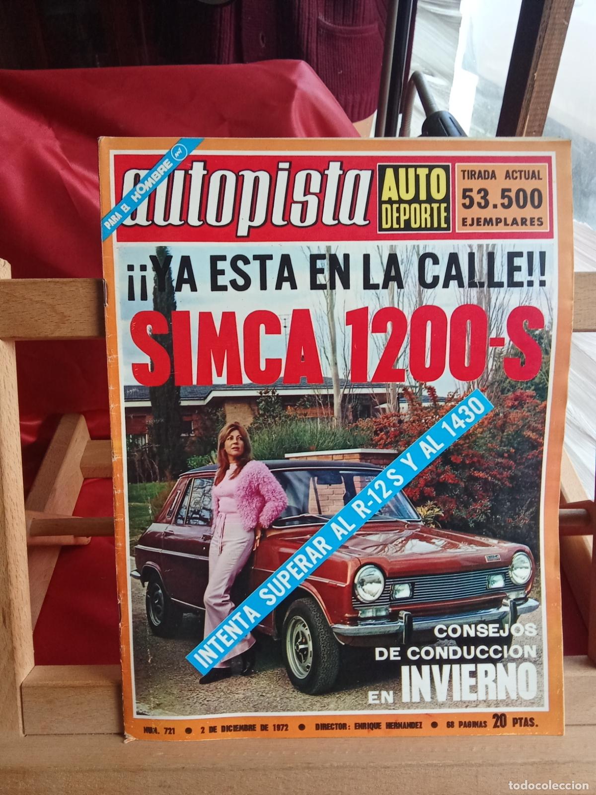 Libros: Revista Autopista N&ordm;721 Septiembre 1972 BA.1458