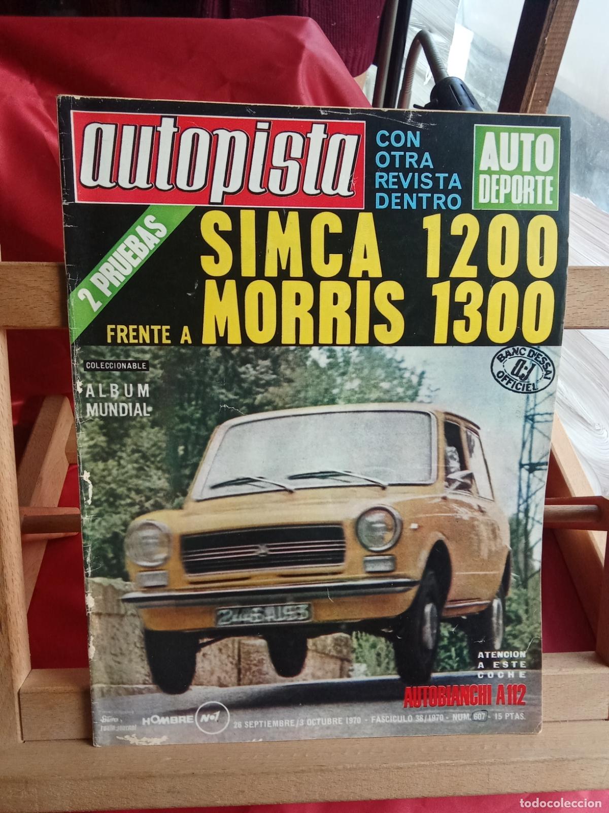Libros: Revista Autopista N&ordm; 607 Septiembre/Octubre 1970 BA.1469