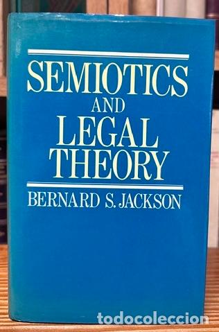 books: SEMIOTICS AND LEGAL THEORY - JACKSON, Bernard S.