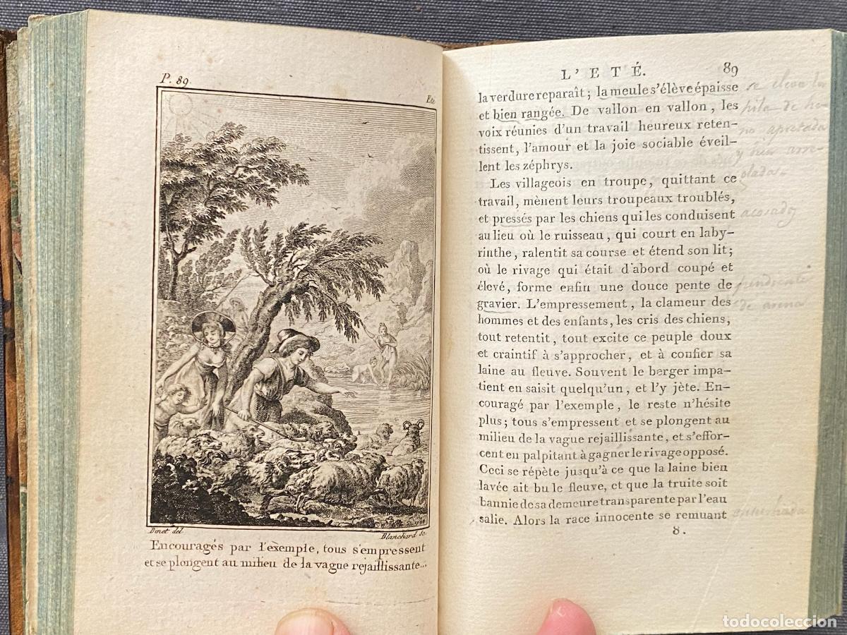 Libros: LES SAISONS, POEME TRADUIT DE L&acute;ANGLAIS DE ... - THOMPSON. - Foto 3