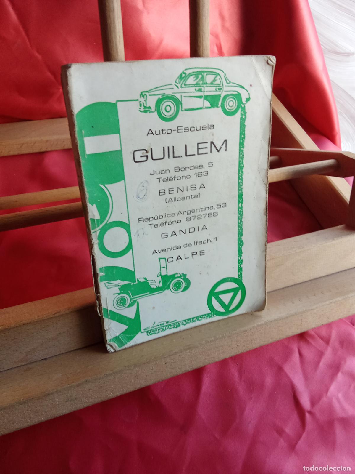 Libros: Auto-escuela Guillem. Calpe (libro de practicas para conducir) L.8760-1563