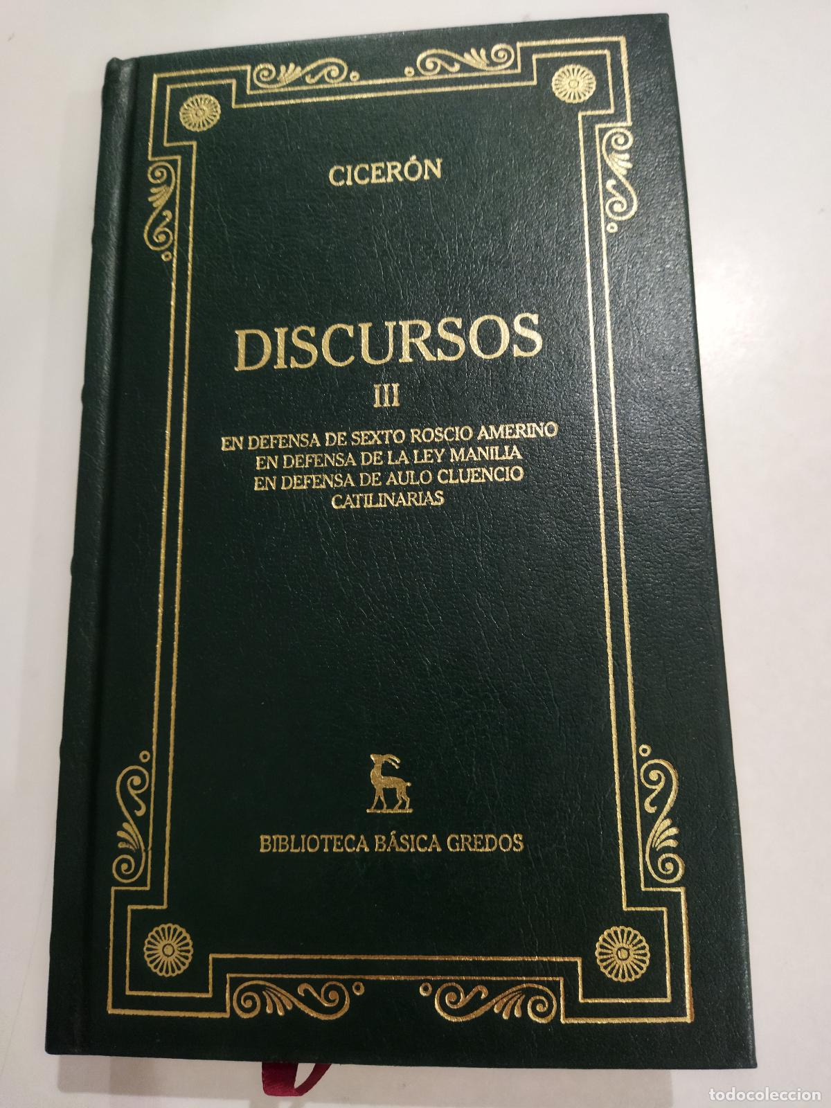 Libros: DISCURSOS. III. - CICER&Oacute;N (MARCO TULIO) - Foto 1