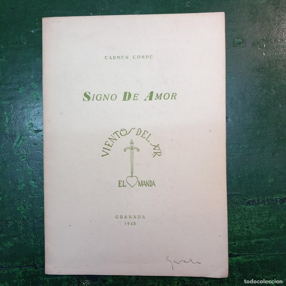 Libros: SIGNO DE AMOR - CONDE, CARMEN - Foto 1