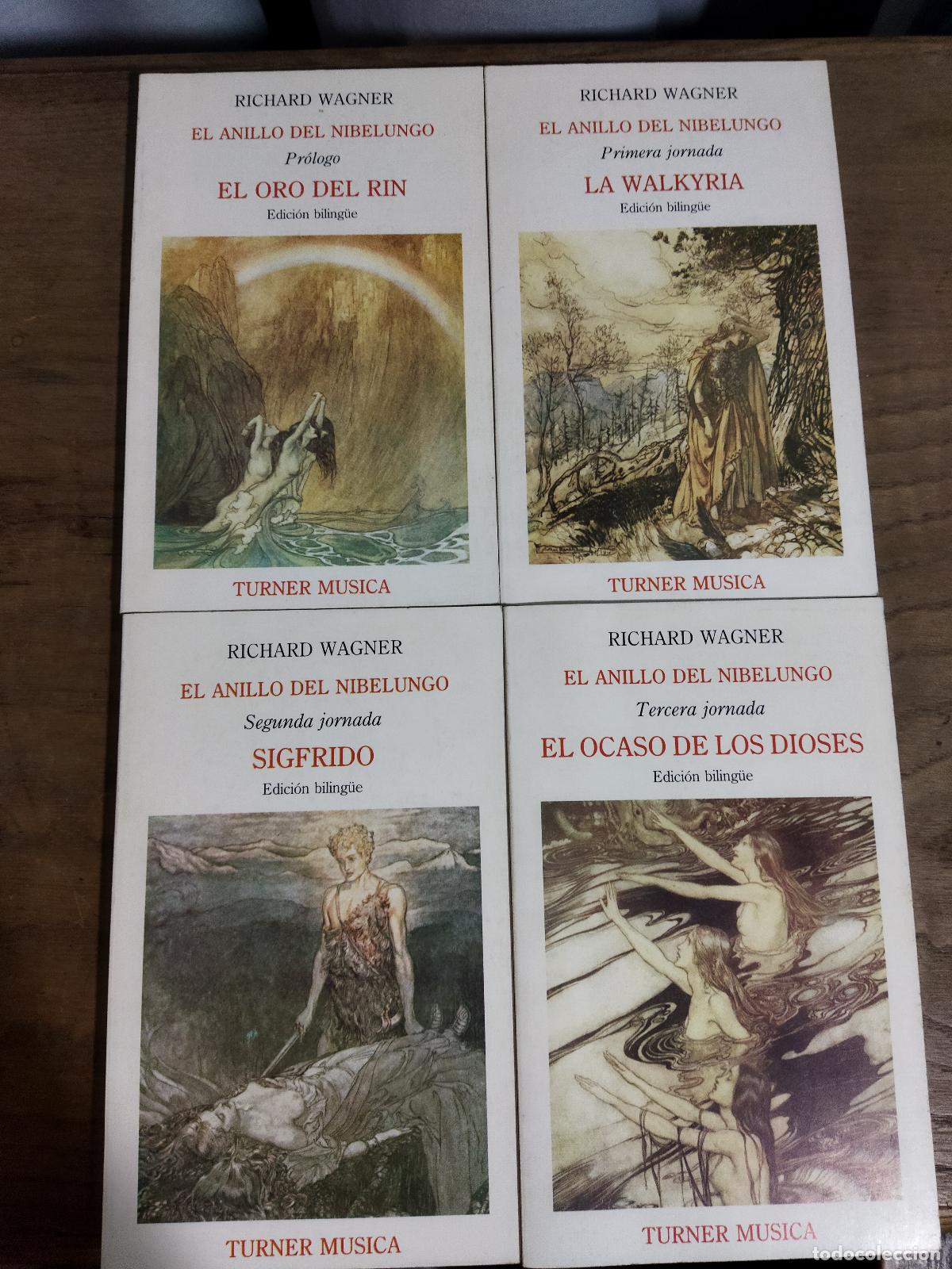 Libri di seconda mano: EL ANILLO DEL NIBELUNGO (Edici&oacute;n biiling&uuml;e) 4 TOMOS - WAGNER, RICHARD (RICARDO)