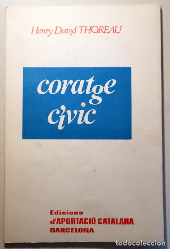 Libri di seconda mano: THOREAU, Henry David - CORATGE C&Iacute;VIC - Barcelona 1967 - 1&ordf; edici&oacute; en catal&agrave;