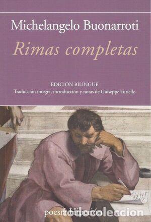 B&uuml;cher: RIMAS COMPLETAS., EDICION BILING&Uuml;E - BUONARROTI, MICHELANGELO