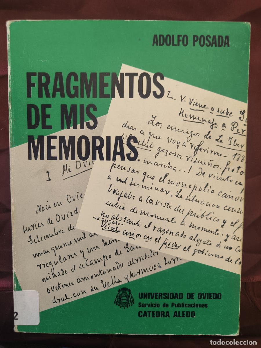 Libros: Fragmentos de mis memorias - Adolfo Posada - Foto 1