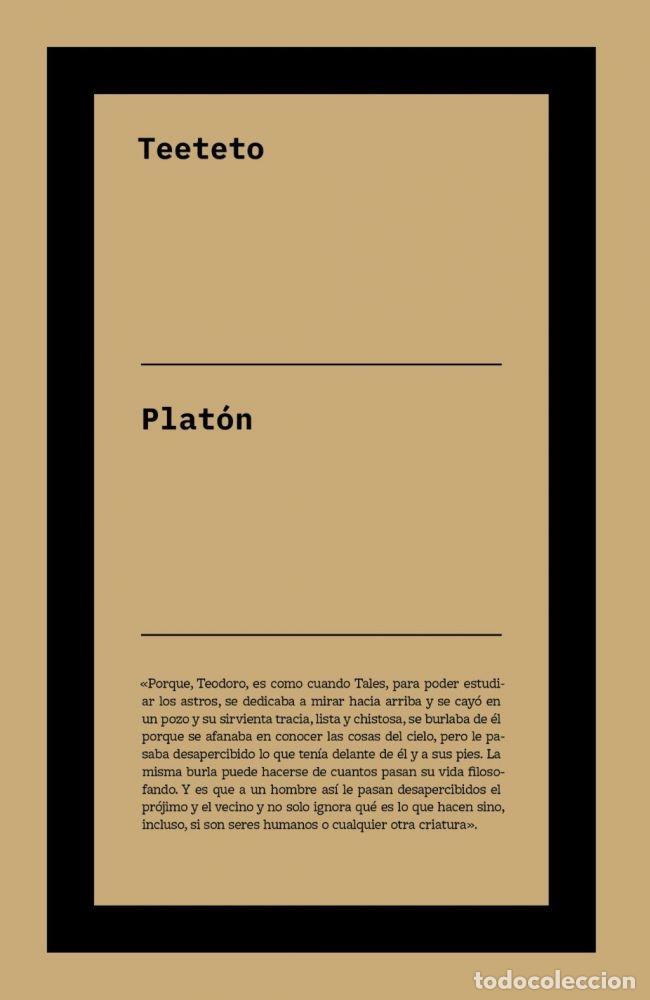 Libros: TEETETO - PLAT&Oacute;N - Foto 1