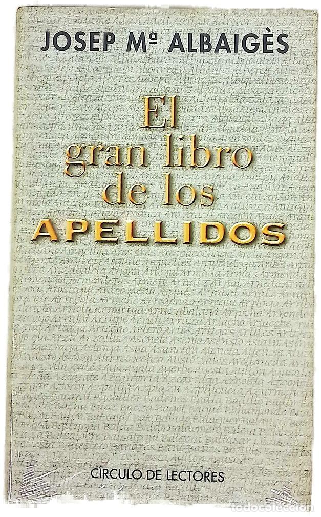 B&uuml;cher: El gran libro de los apellidos