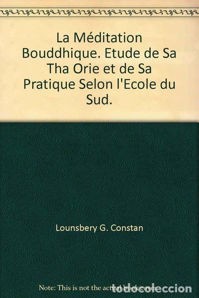 Libros: La M&eacute;ditation Bouddhique- 9782720008955